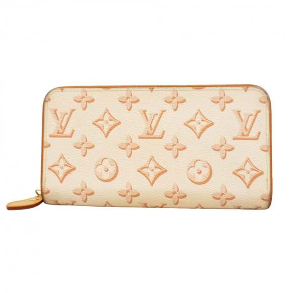 Louis Vuitton Monogram Fall for You Zippy Wallet M81476 Beige Women's